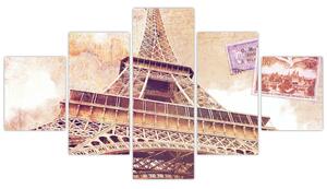 Obraz - Pohled z Paříže (125x70 cm)