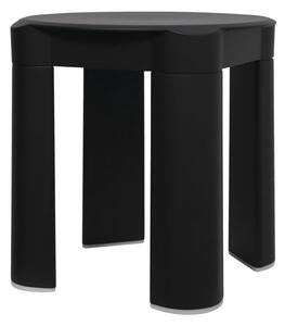 COLORED koupelnová stolička 37x39x37cm, ABS, černá mat 56003VA