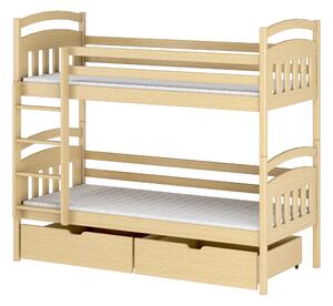 Dětská postel 80 cm Galvin (s roštem a úl. prostorem) (borovice). 1013340