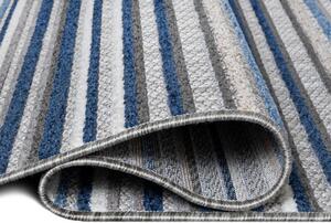 Kusový koberec Proužky šedomodrý 80x200cm