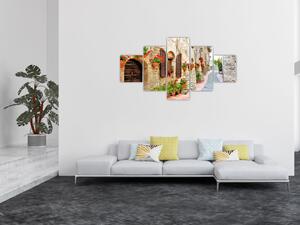 Obraz - Malebná Italská ulička (125x70 cm)