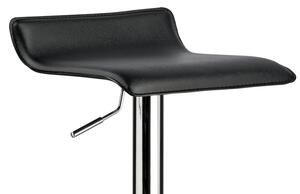 Barová židle Andrea, černá ekokůže