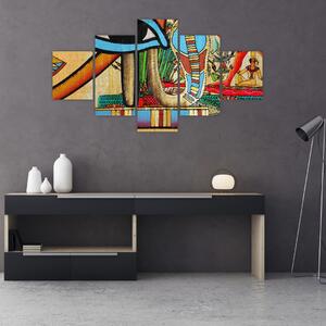 Obraz s egyptskými motivy (125x70 cm)