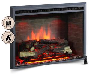Elektrický krb, vestavný krb BALDERIA Calida 30 – výkon až 2000 W, černý