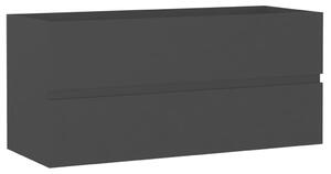 Skříňka pod umyvadlo - dřevotříska - 100x38,5x45 cm | černá