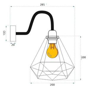 Toolight Toolight, nástěnná lampa Loft 1xE27 392229, zlatá, OSW-09681