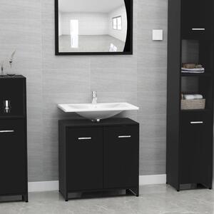 Koupelnová skříňka Elston - dřevotříska - 60 x 33 x 58 cm | černá