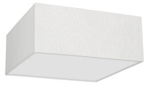 Stropní svítidlo Albion Square, 1x bílé bavlněné stínítko, (bílé plexisklo), (50cm)