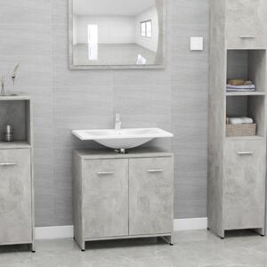 Koupelnová skříňka Elston - dřevotříska - 60 x 33 x 58 cm | betonově šedá