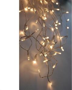 Solight LED vánoční závěs, 120 LED, 3m x 0, 7m, přívod 6m, venkovní, teplé bílé světlo, paměť, časovač