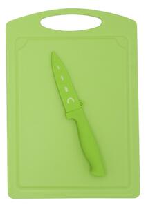 Steuber Krájecí deska 29 x 20 cm s nožem na loupání, zelená