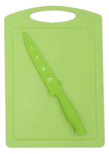 Steuber Krájecí deska 29 x 20 cm s nožem na zeleninu, zelená