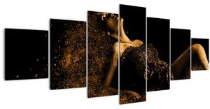 Obraz - Žena ze zlata (210x100 cm)