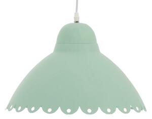 Pastelově zelené závěsné kovové světlo Candy - Ø 36*26 cm