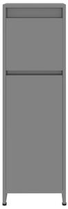 Koupelnová skříňka Ewen - dřevotříska - 30 x 30 x 95 cm | šedá vysoký lesk