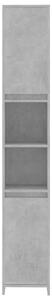 Koupelnová skříňka Roke - dřevotříska - 30 x 30 x 183,5 cm | betonově šedá