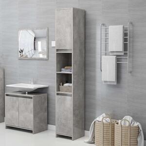 Koupelnová skříňka Roke - dřevotříska - 30 x 30 x 183,5 cm | betonově šedá