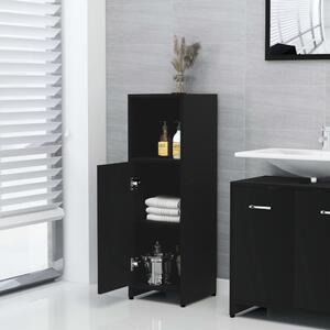 Koupelnová skříňka Brill - dřevotříska - 30 x 30 x 95 cm | černá
