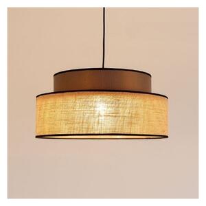 Lustr na lanku BOHO 1xE27/60W/230V pr. 40 cm hnědá/béžová