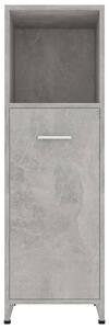 Koupelnová skříňka Brill - dřevotříska - 30 x 30 x 95 cm | betonově šedá