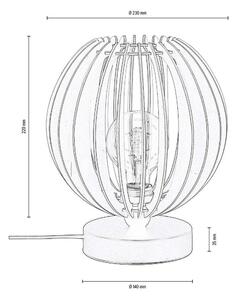 Envostar - Clay Stolní Lampa H22 Black/Wood - Lampemesteren