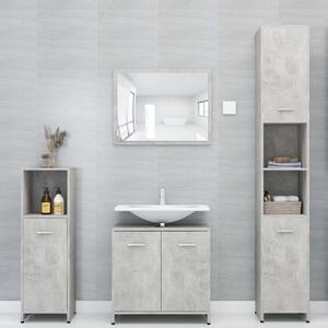 Koupelnová skříňka Brill - dřevotříska - 30 x 30 x 95 cm | betonově šedá