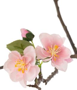 Dekorace umělý růžový kvetoucí stromek - 22*22*90 cm