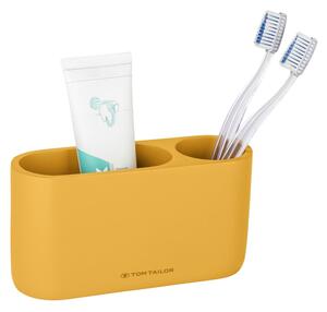 Kelímek na zubní kartáčky z polyresinu v hořčicové barvě Tom Tailor T-Color Bath – Wenko