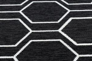 Kusový koberec Hexa černý 200x290cm