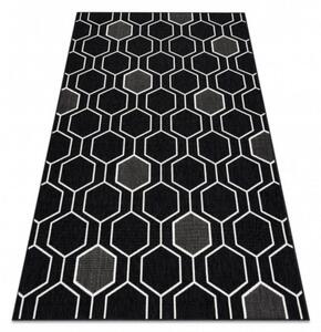 Kusový koberec Hexa černý 120x170cm