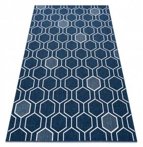 Kusový koberec Hexa modrý 140x200cm