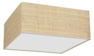 Stropní svítidlo Marshall Square, 1x ratanové stínítko, (bílé plexisklo), (50 cm)