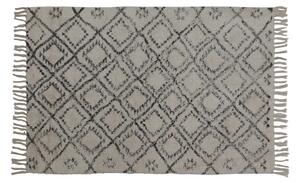 Béžovo černý obdélníkový koberec Boyaka se vzorem - 120*80 cm