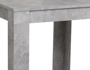 Jídelní set (3 díly) Duo, šedý beton/šedá ekokůže