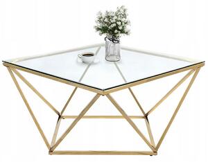 Tutumi Stolička se židlí Glamour Gold CS-14G