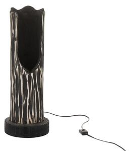 Stojací dřevěná lampa Paulownia Black 1 - Ø 20*51 cm