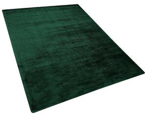 Viskózový koberec 160 x 230 cm tmavě zelený GESI II