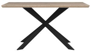 Jídelní stůl 140 x 80 cm, světlé dřevo s černým SPECTRA