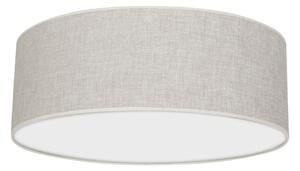 Stropní svítidlo Lino Round, 1x lněné stínítko, (bílé plexisklo), (fi 50cm)