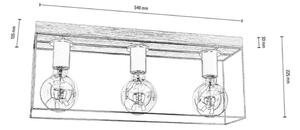 Envostar - Gretter 3 Stropní Lampa Wood/BlackEnvostar - Lampemesteren