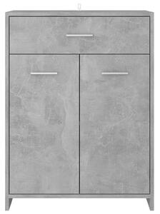 Koupelnová skříňka Skei - dřevotříska - 60 x 33 x 80 cm | betonově šedá