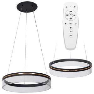 Toolight Toolight, LED závěsné svítidlo 40cm APP1191-CP, černá-zlatá, OSW-40022