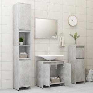 Koupelnová skříňka Dale - dřevotříska - 60 x 33 x 58 cm | betonově šedá