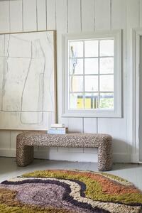 Barevný kulatý všívaný koberec Tufted - Ø 150cm