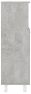 Koupelnová skříňka Pilham - dřevotříska - 30 x 30 x 95 cm | betonově šedá