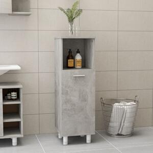 Koupelnová skříňka Pilham - dřevotříska - 30 x 30 x 95 cm | betonově šedá