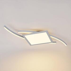 Lucande - Tiaro LED Square Stropní Lampa 42,5 SilverLucande - Lampemesteren