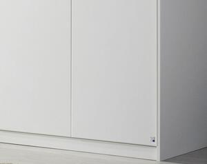 Šatní skříň Hildesheim, 271 cm, bílá/bílá