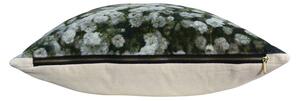 Sametový polštář s potiskem šateru / květinového závojíčku - 45*45*10cm