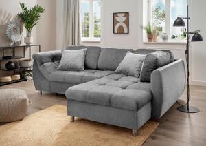 ROHOVÁ SEDAČKA, textil, antracitová Livetastic - Sedací soupravy, Online Only